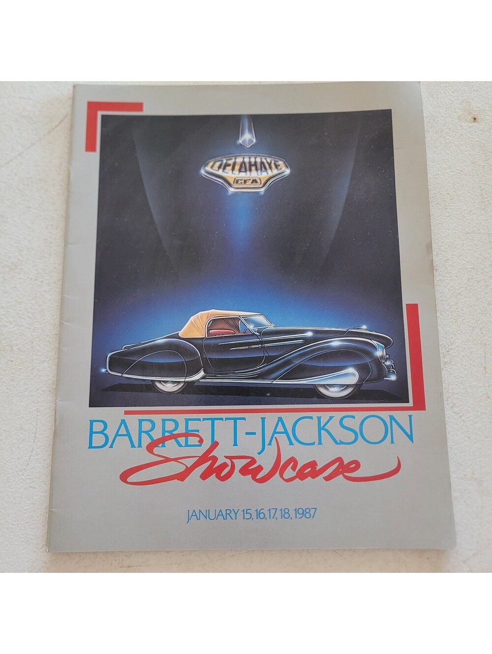 1987 Barrett-Jackson Showcase Auction Catalog Scottsdale Classic Cars